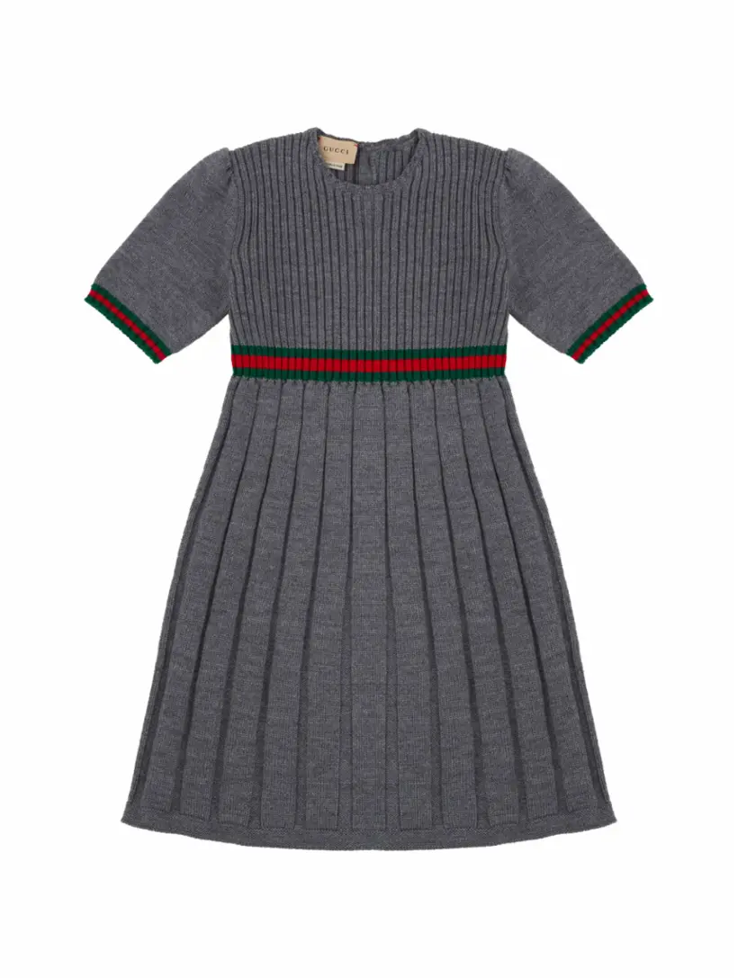 

Вязаное платье Web Gucci, серый