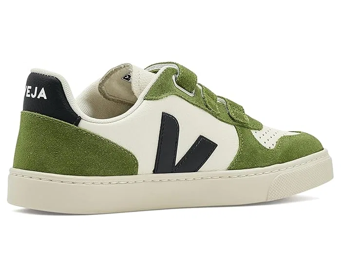 Кроссовки VEJA Kids Small V-10, Pure Black Kiwi — фото 4