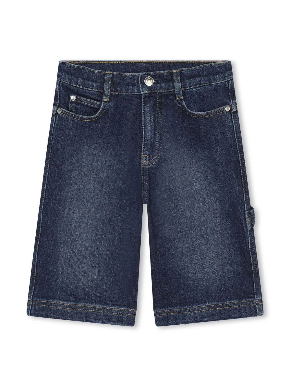 

Джинсовые шорты с вышитым логотипом Marc Jacobs Kids, синий