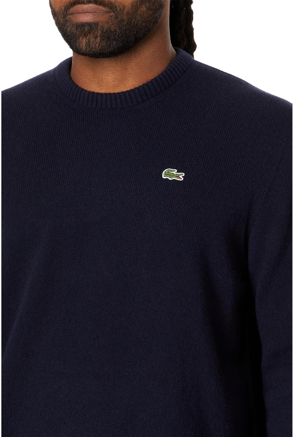 Свитер Lacoste, мужской, классический приталенный, Navy Blue — фото 3