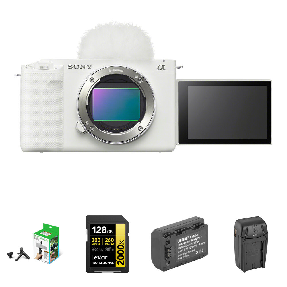 

Беззеркальная камера Sony ZV-E1 Mirrorless Camera with Content Creation Kit (White)