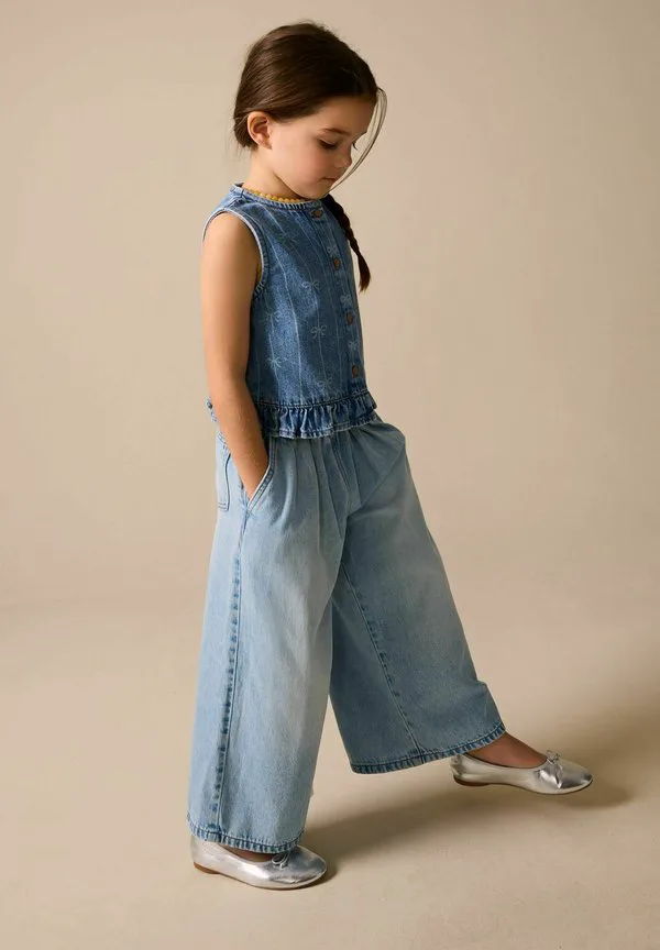Жилет без рукавов стандартного кроя с бантом Next, Denim Blue — фото 2