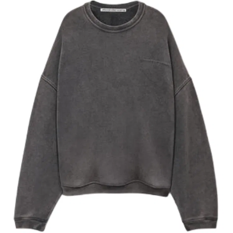 Футболка из хлопкового джерси Alexander Wang, Gray