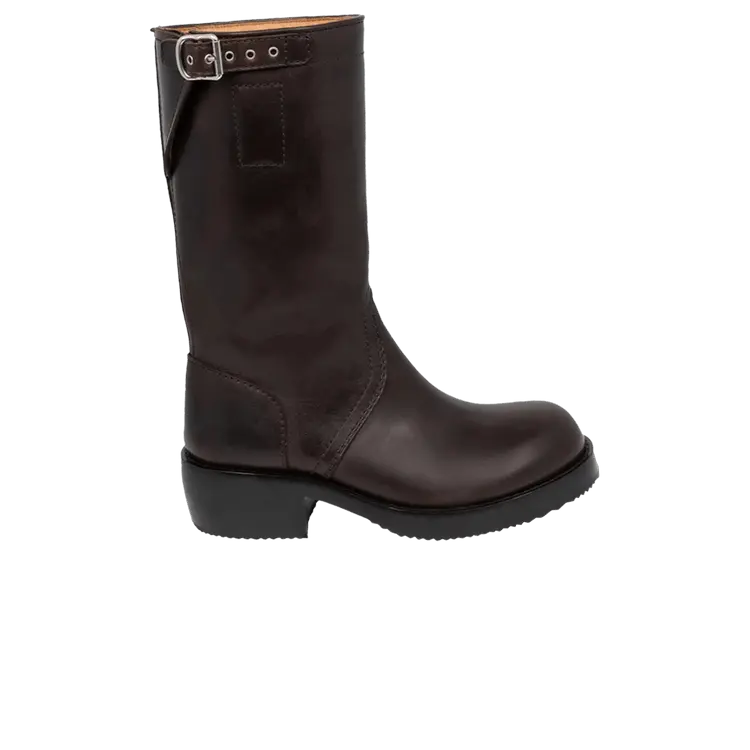 Ботинки Dries Van Noten Wmns Leather Buckle Boot, Dark Brown
