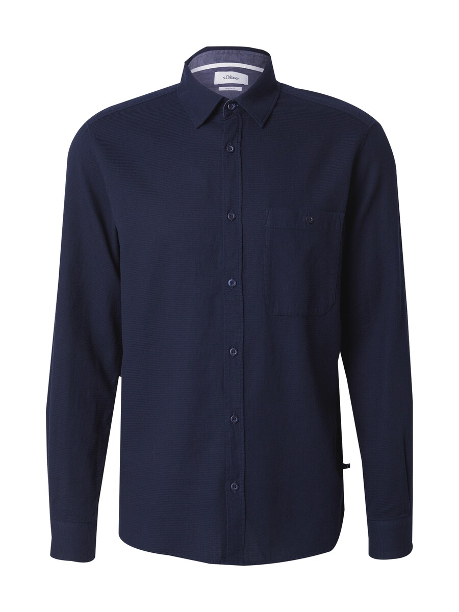 

Рубашка на пуговицах классического кроя s.Oliver, Dark blue