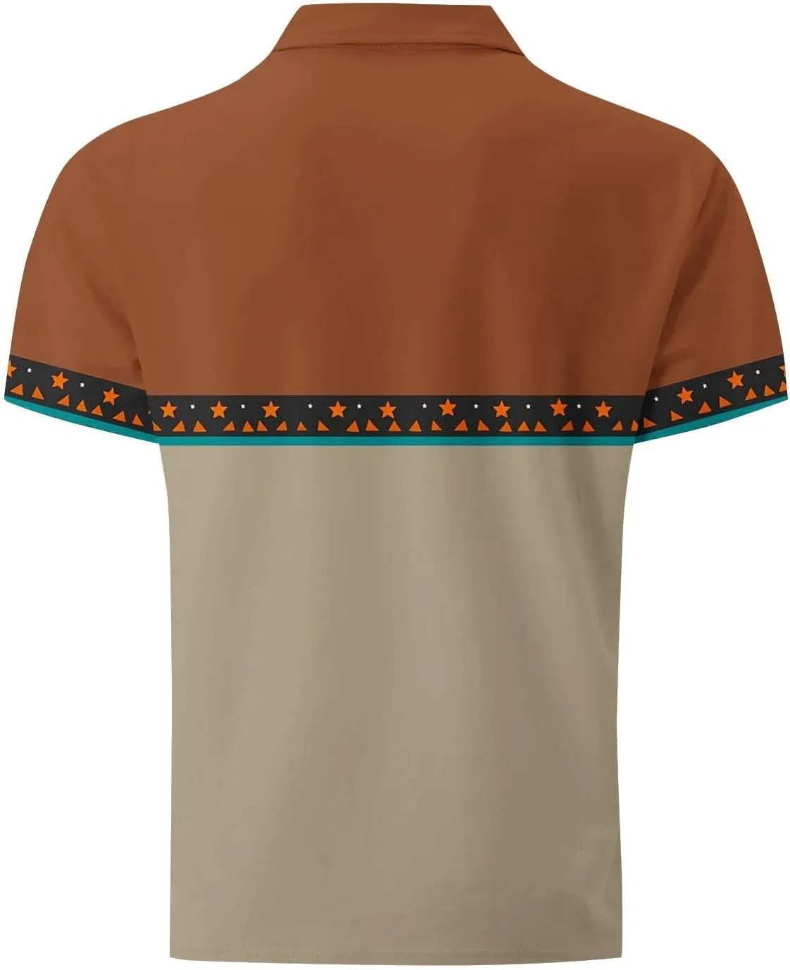 Мужская футболка с коротким рукавом Vintage Loose Button Down — фото 3