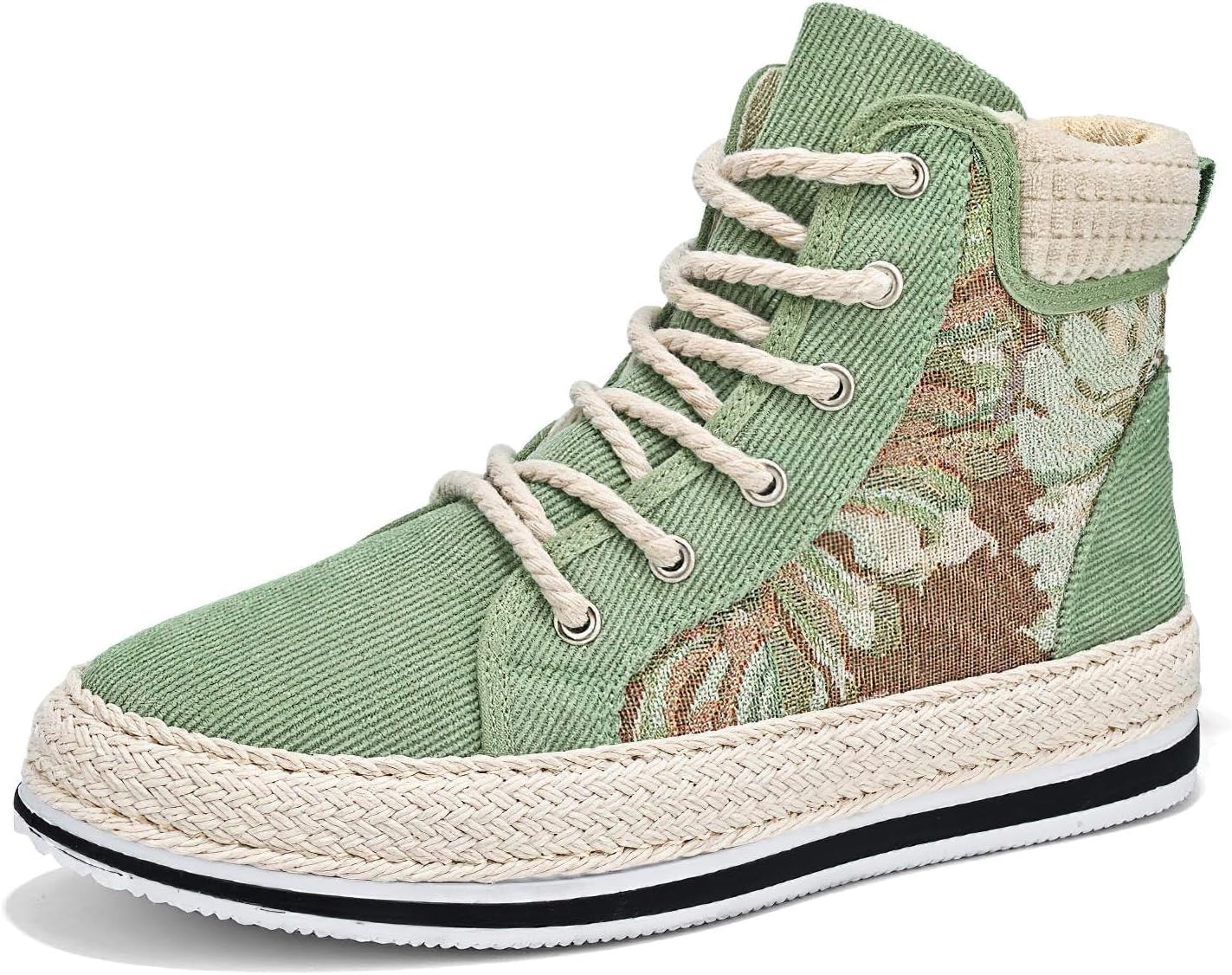 

Мужские высокие джинсовые кроссовки Exusiai с эффектом потертости, для скейтборда, дышащая ткань, противоскользящие, для улицы и повседневной носки, хорошее сцепление, шнуровка, круглый носок, зеленый