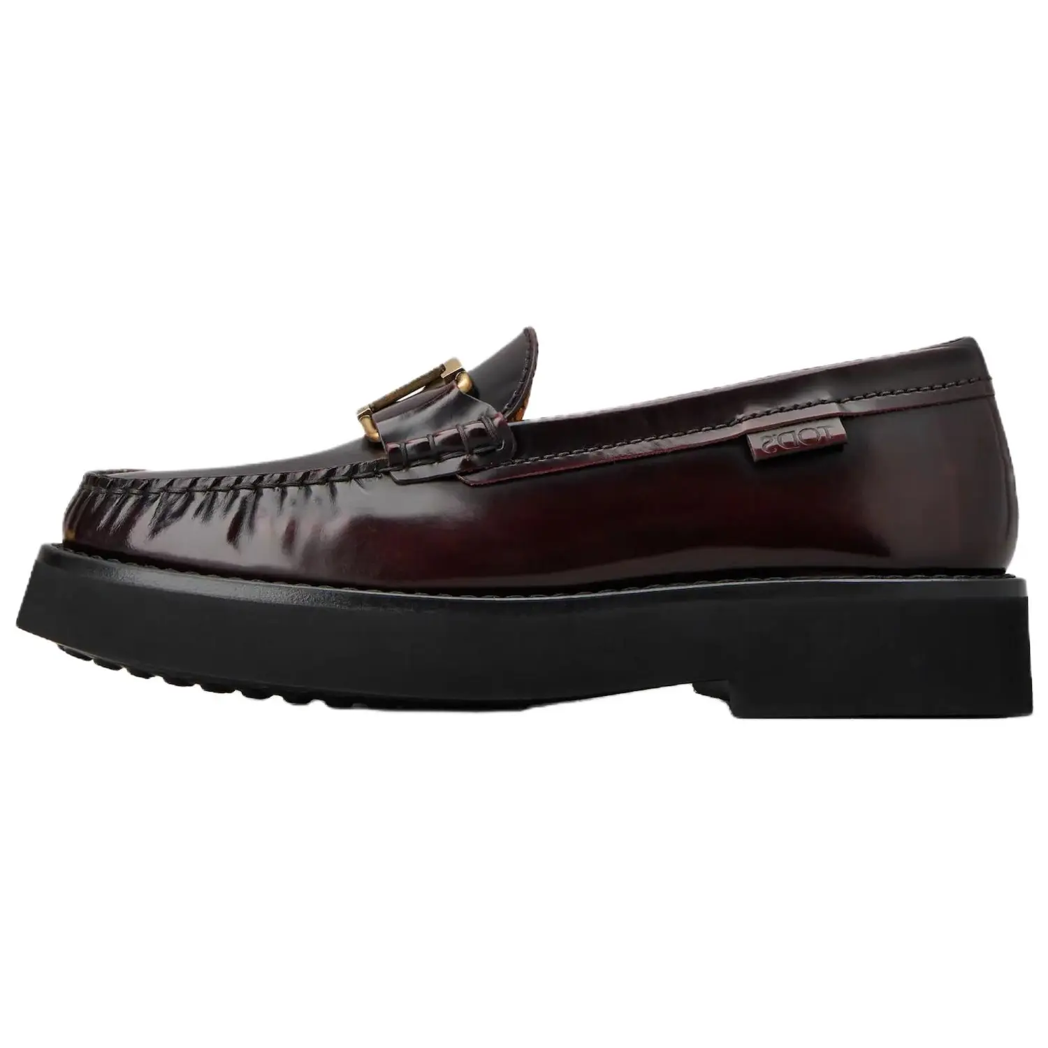 Женские лоферы с круглым носком и логотипом TOD'S, Original Shoe Box Included