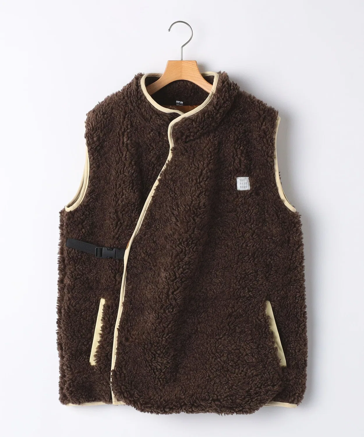 Жилет из овчины THE PARK SHOP, коричневый