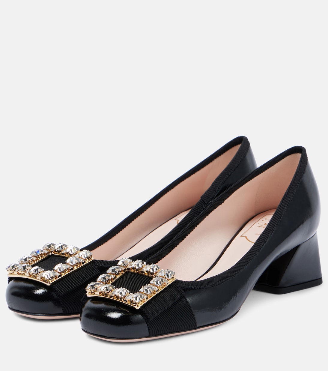 Туфли Très Vivier из лакированной кожи с декором Roger Vivier, Nero — фото 4