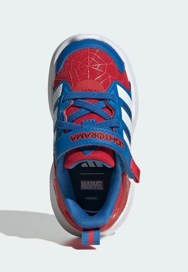 Кроссовки Lightorama rnr spider man el i walking trainers Adidas Performance, ярко-алый/белый/ярко-синий — фото 2