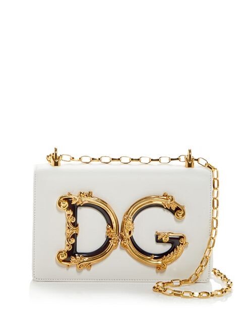 

Сумка для девочек DG из кожи наппа Dolce & Gabbana, цвет White