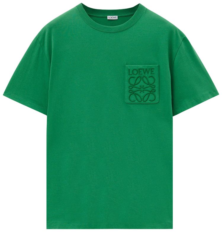 

Футболка Loewe Relaxed Fit T-Shirt 'Tennis Green', зеленый