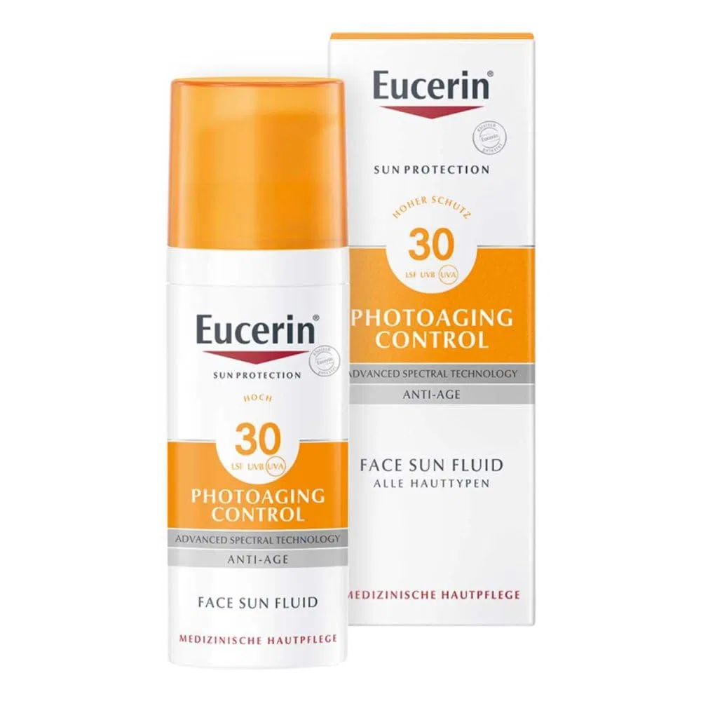 Солнцезащитный флюид Eucerin Sun Fluid PhotoAging Control SPF 30, 50 мл Eucerin