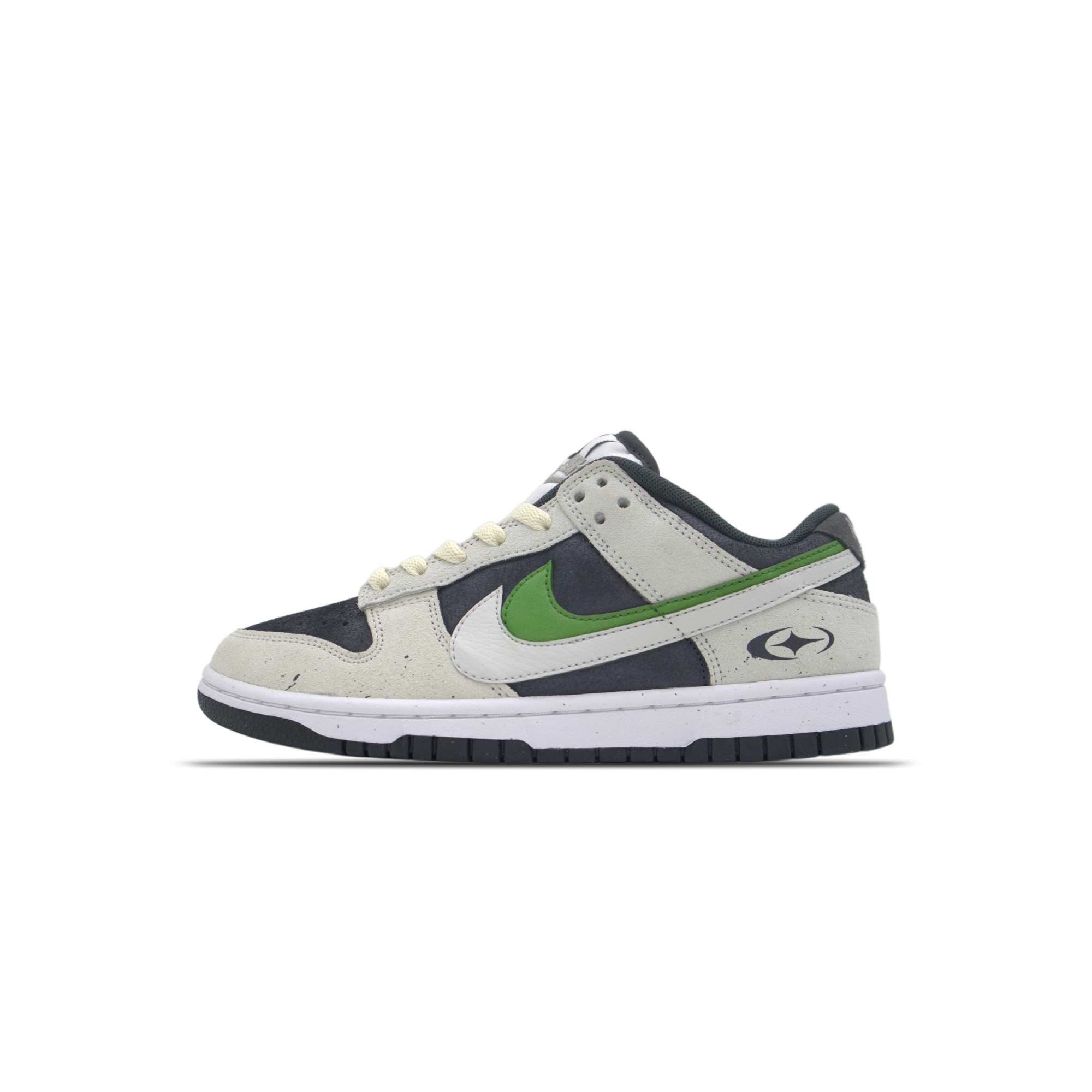 

Dunk cyan mist white low top skateboard shoes unisex Nike, светло-серый