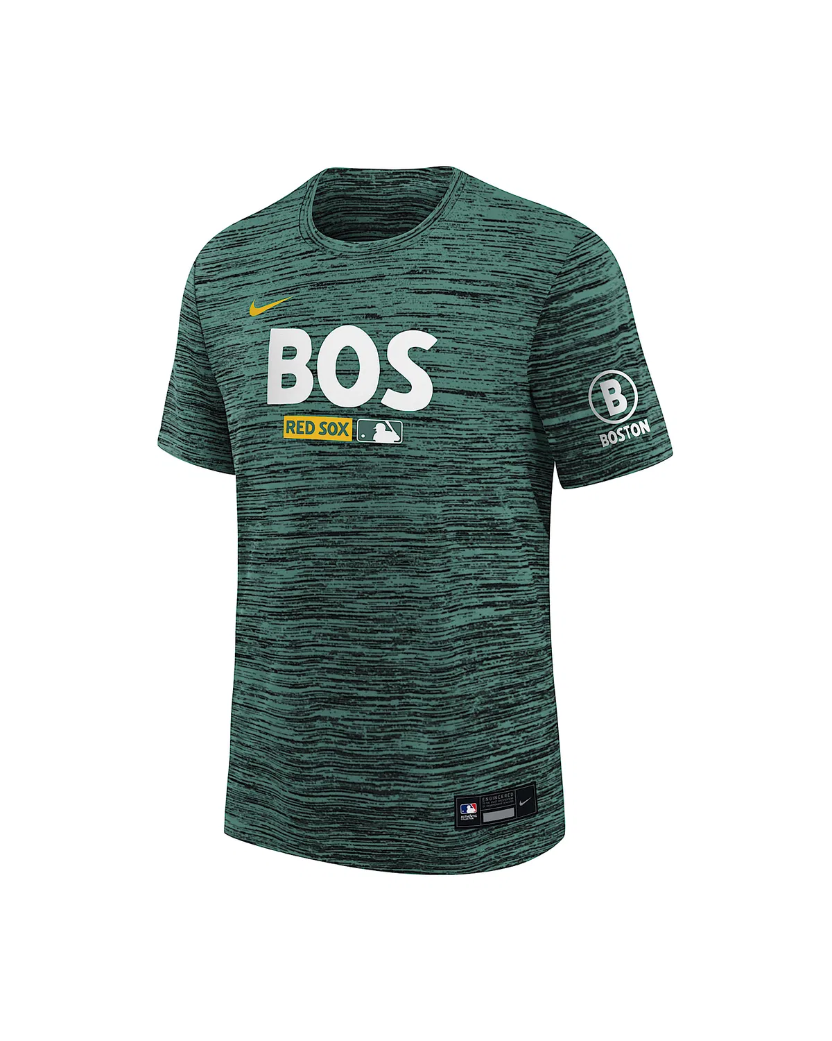 Большой детский Nike Dri-FIT MLB футболка Boston Red Sox Authentic Collection City Connect Velocity, Green