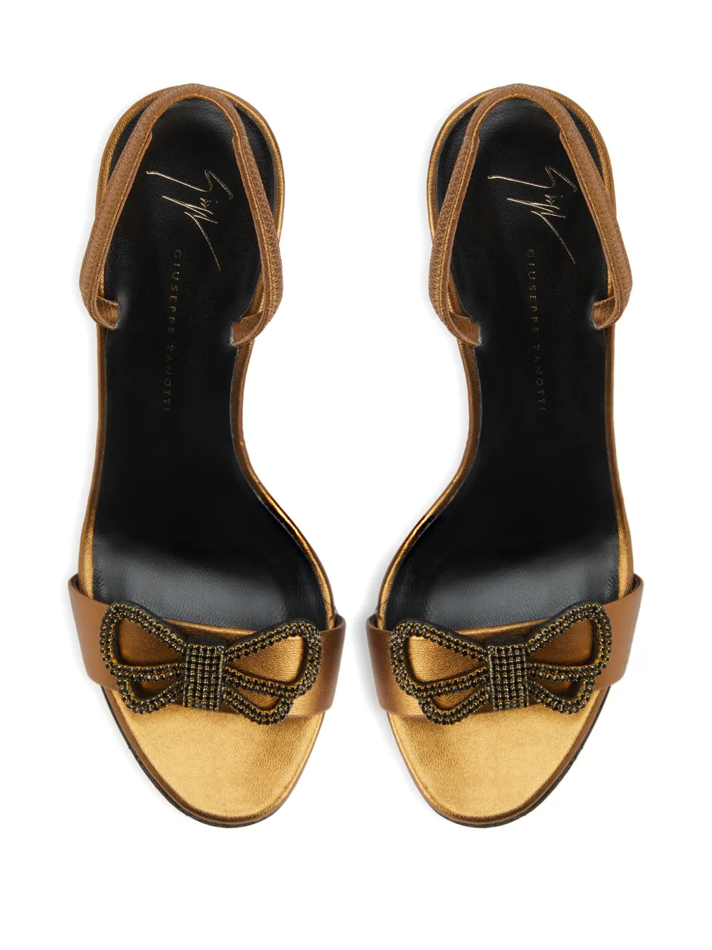 Босоножки Zari с открытой пяткой, украшенные бантом Giuseppe Zanotti — фото 3