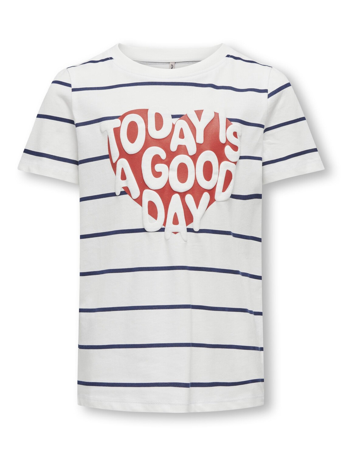 

Футболка KIDS ONLY KOGSENNA S/S HEART TOP, цвет cloud dancer