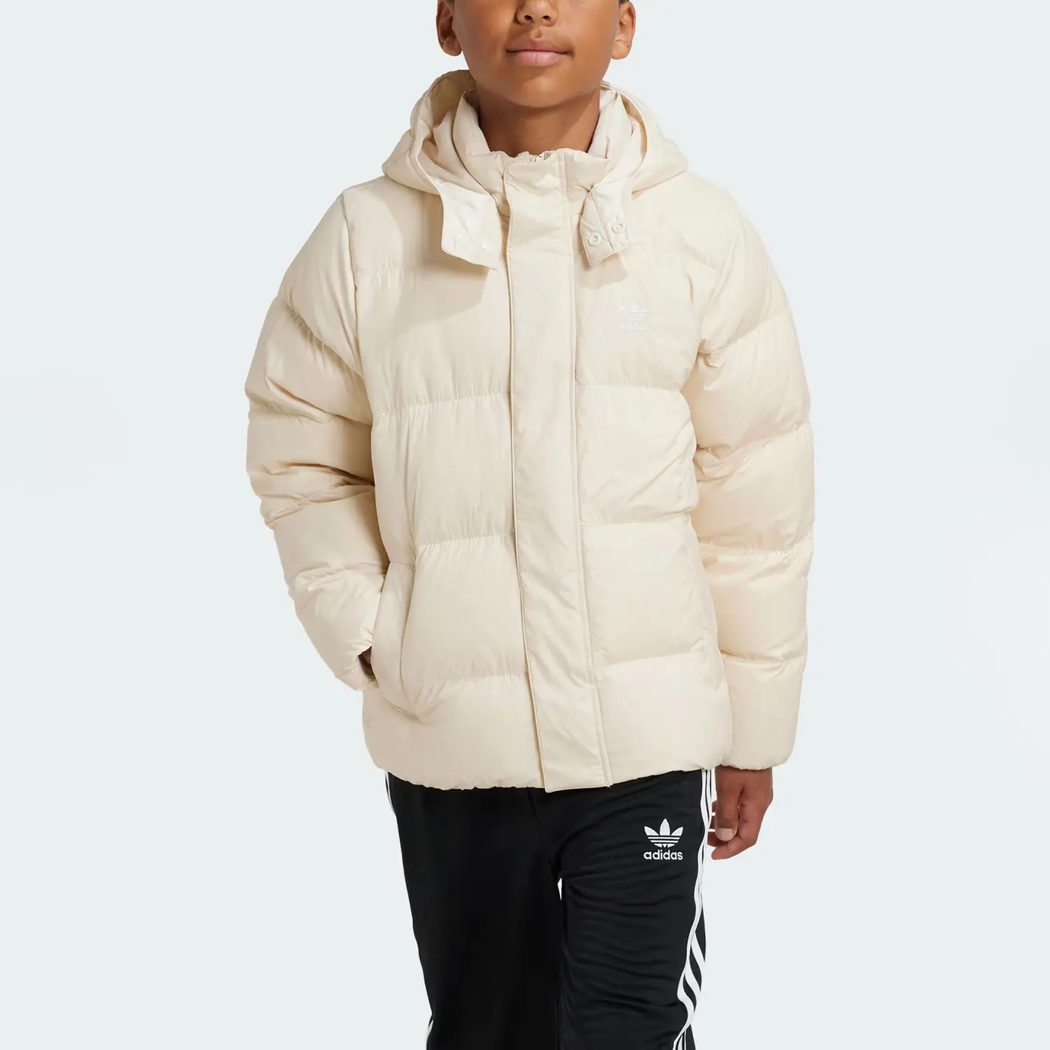 Детская пуховая куртка Grade School Adidas Originals, белый — фото 4