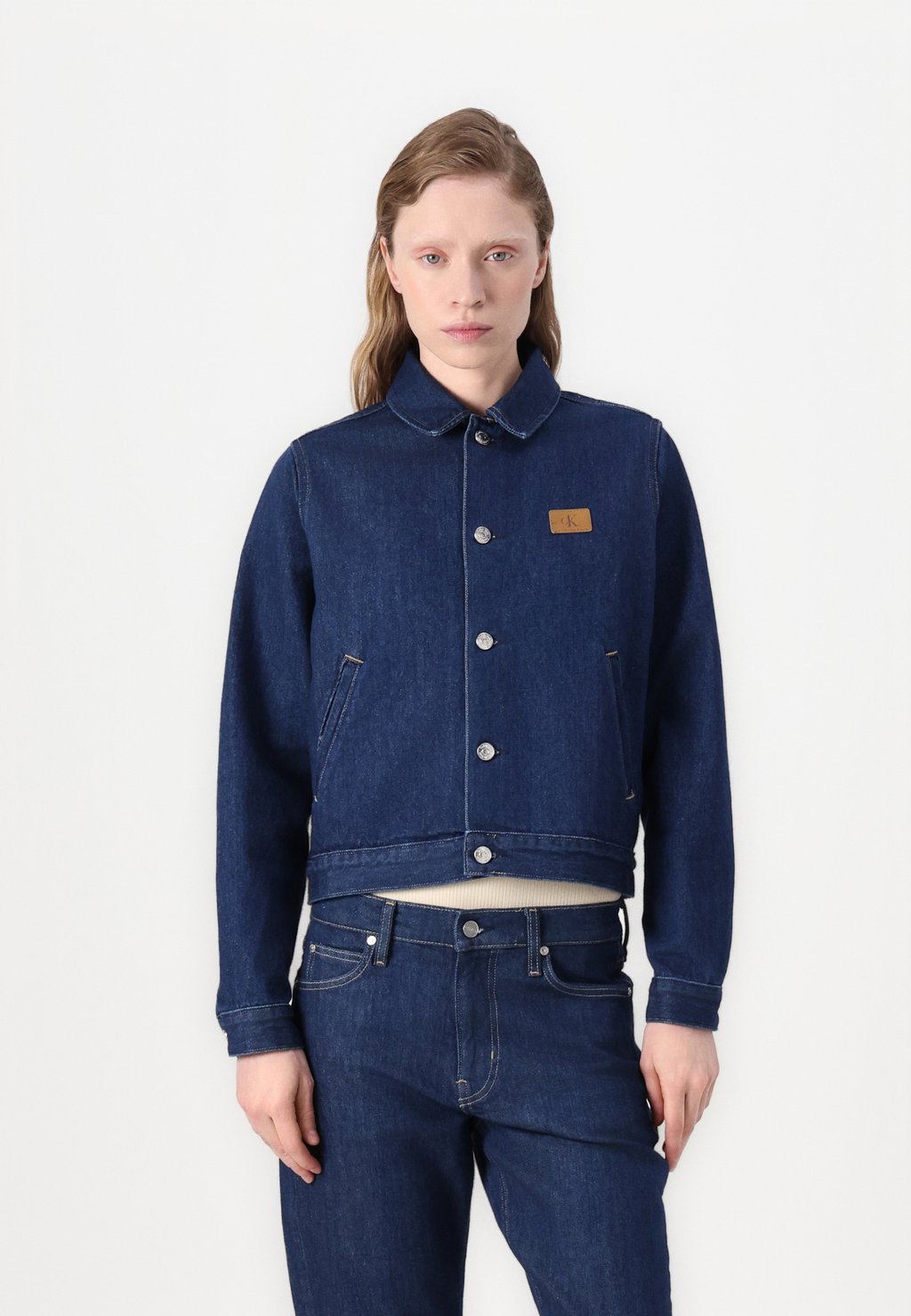 

Джинсовая куртка CLEAN SHORT JACKET Calvin Klein Jeans, цвет Denim Rinse