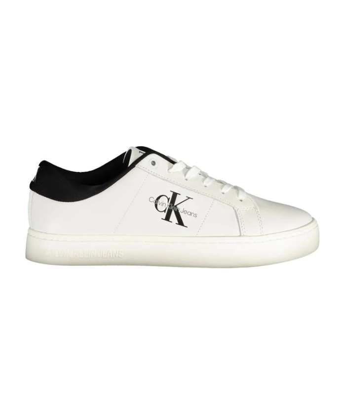 

Свитер с застежкой-молнией до середины груди Calvin Klein, белый