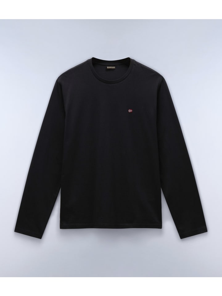 

Футболка Salis Ls 1 черного цвета Napapijri, Черный, Футболка Salis Ls 1 черного цвета Napapijri