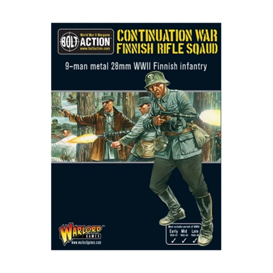 

Пехотный отряд финской армии, Bolt Action - Finnish (28mm)