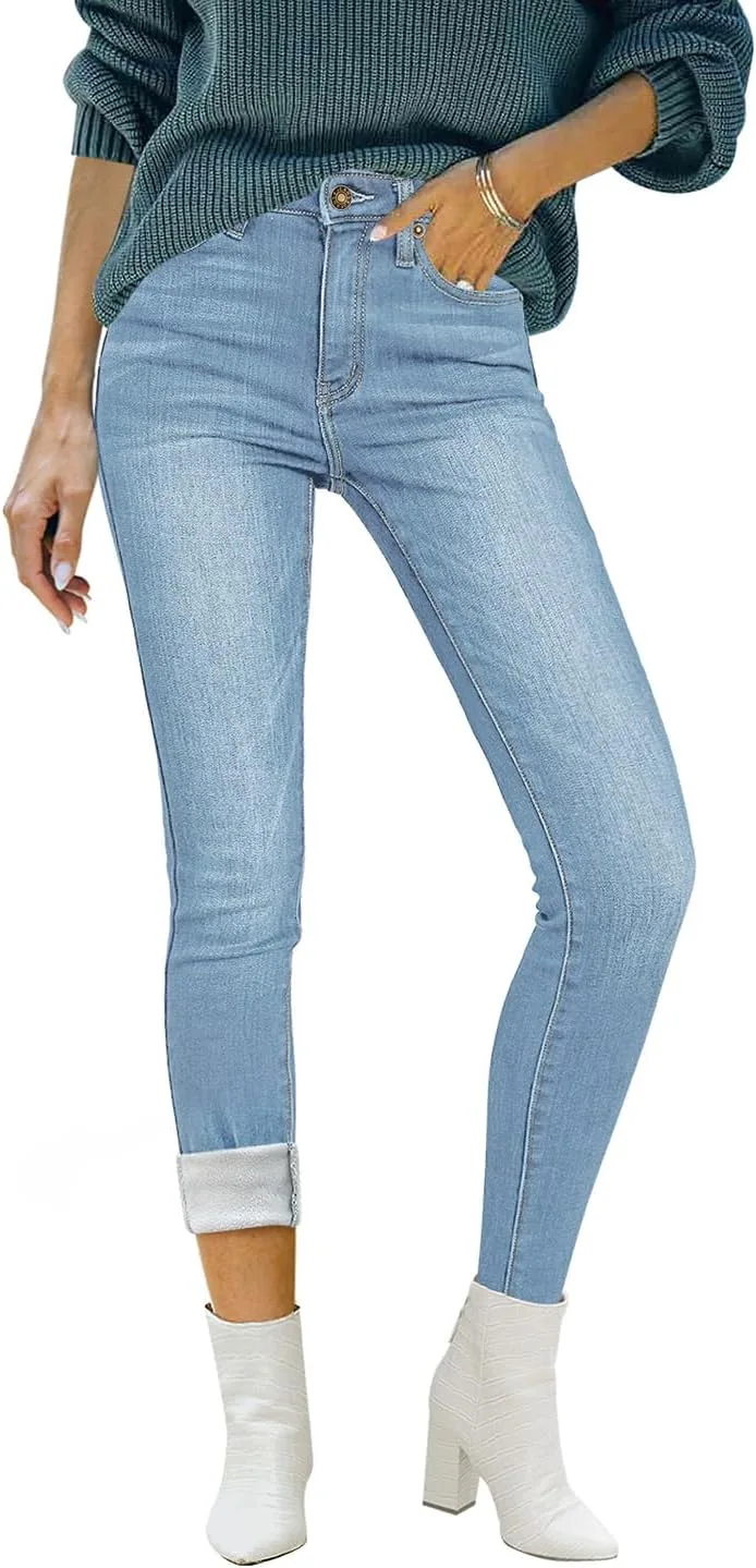 

Luvamia женские утепленные джинсы с флисовой подкладкой