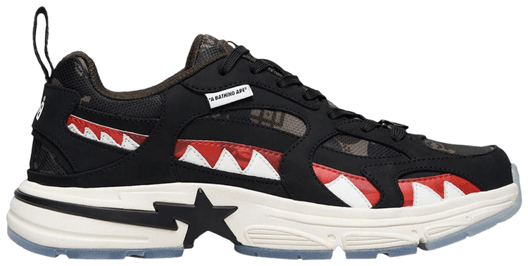 

Кроссовки BAPE CLOT x Shark Sta 'Black', черный