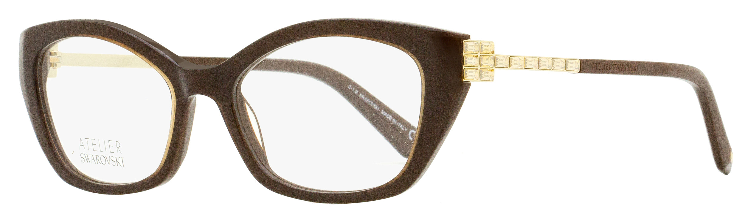 

Женские очки Swarovski Atelier SK5361P 036 коричневые/золотые 52 мм