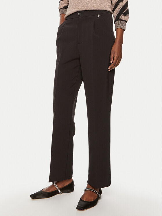 

Брюки из ткани regular fit Liu Jo, черный