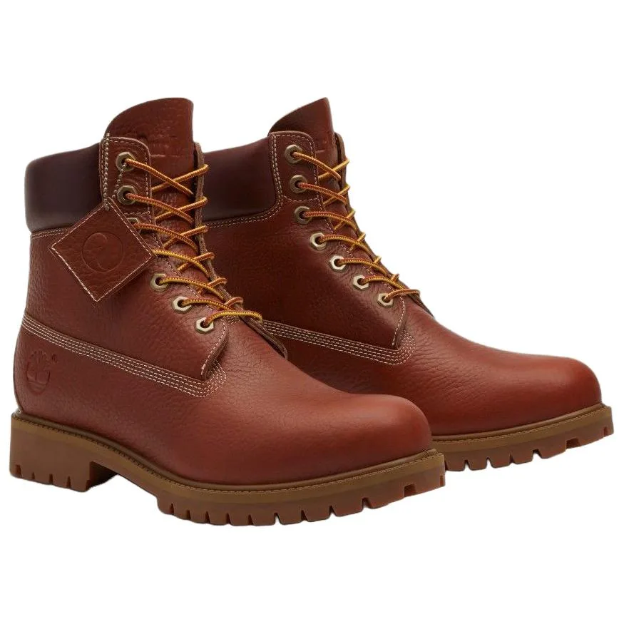 Timberland Ботинки OUR LEGACY 6 Inch Short Combat мужские красный коричневый — фото 3