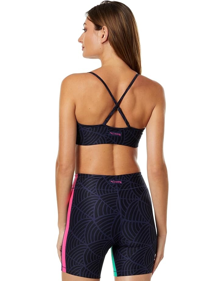 

Бюстгальтер PUMA Lemlem Low Impact Bra, цвет PUMA Navy/PUMA Black