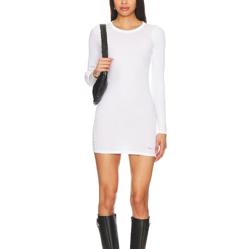 

Женское платье с длинными рукавами белое Alexander Wang