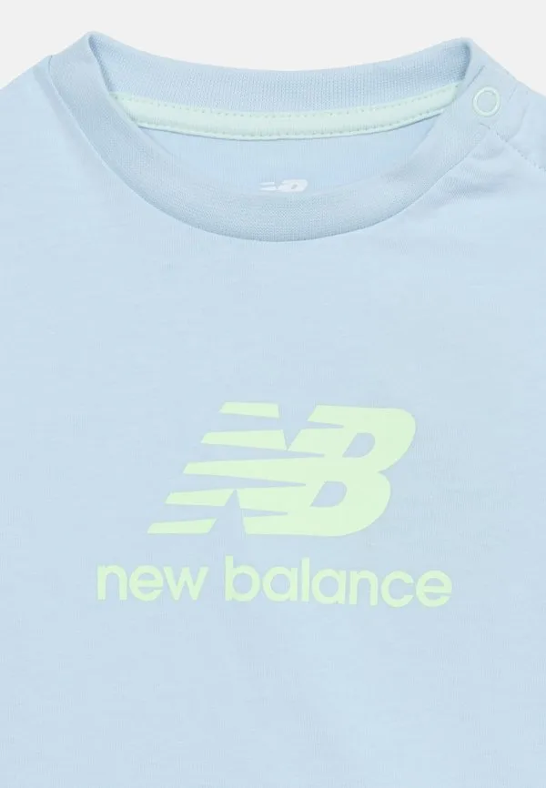 Футболка с графическим принтом в стиле stacked New Balance, Oxford Blue — фото 4
