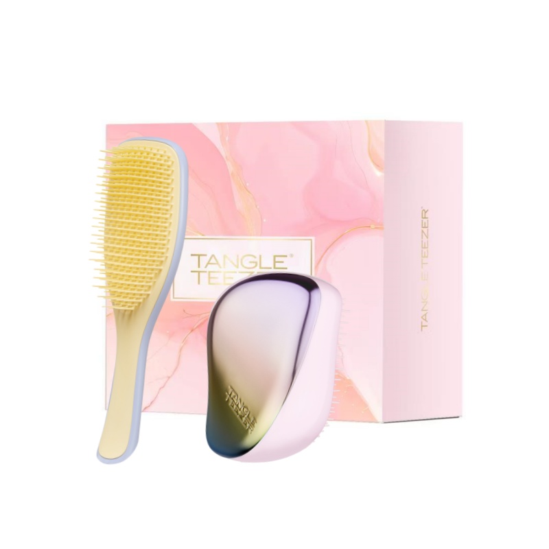 Расческа princess comb lingqiao портативные инструменты для укладки волос пушистая и без узелков Tangle Teezer, розовый — фото 2
