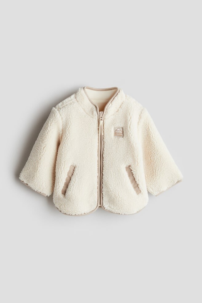 

Куртка из флиса тедди H&M, бежевый