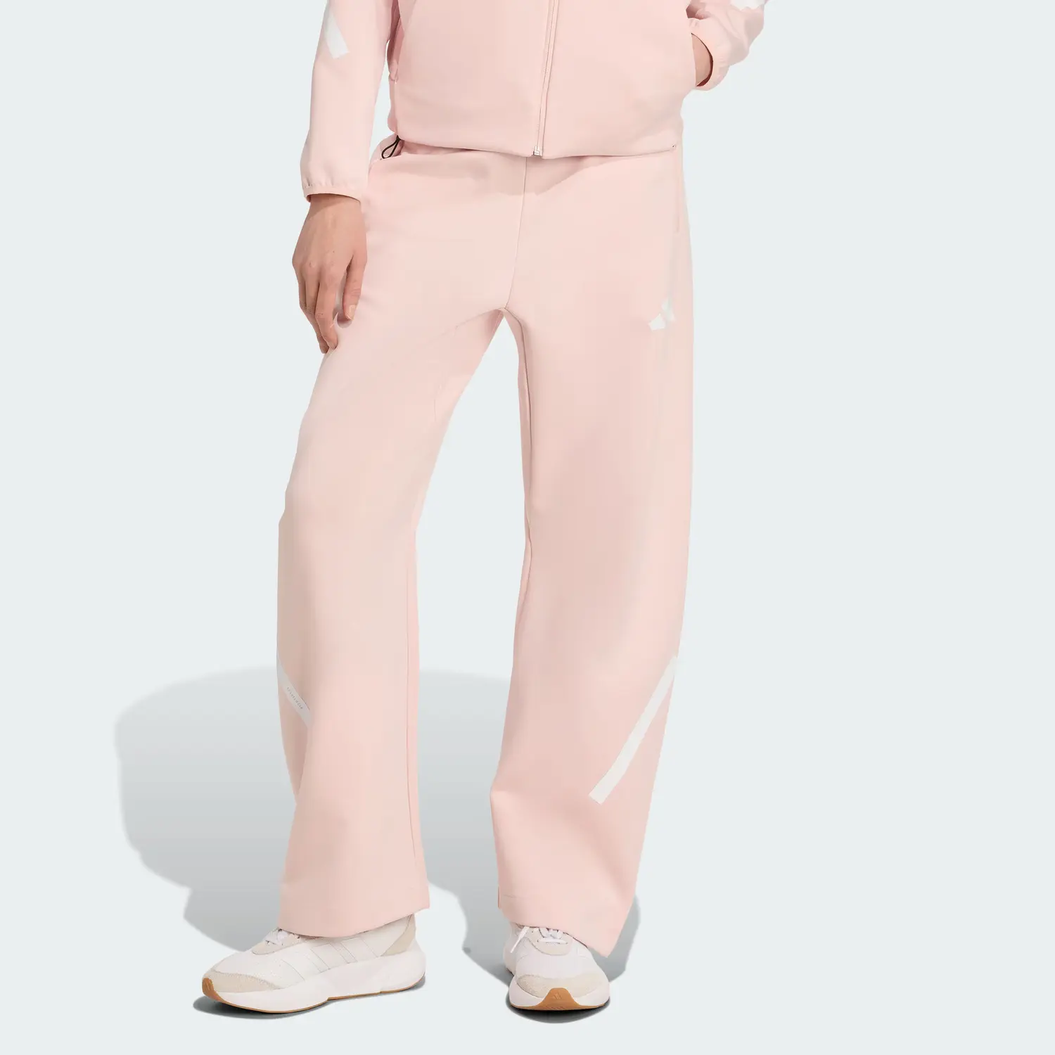 Брюки Casual True Healing Series BARREL TRACKSUIT BOTTOMS Adidas, светло-розовый/белый — фото 4