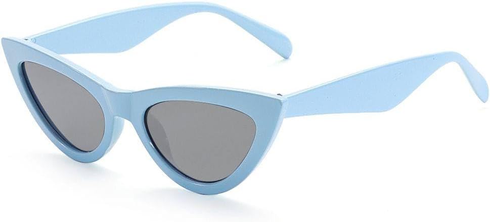 

1 шт. Ретро-солнцезащитные очки «кошачий глаз» для женщин, маленькая оправа, ретро-очки с защитой от УФ-излучения UV400, модные аксессуары для уличной моды, серебристые, одна штука HYYZZC, Silver