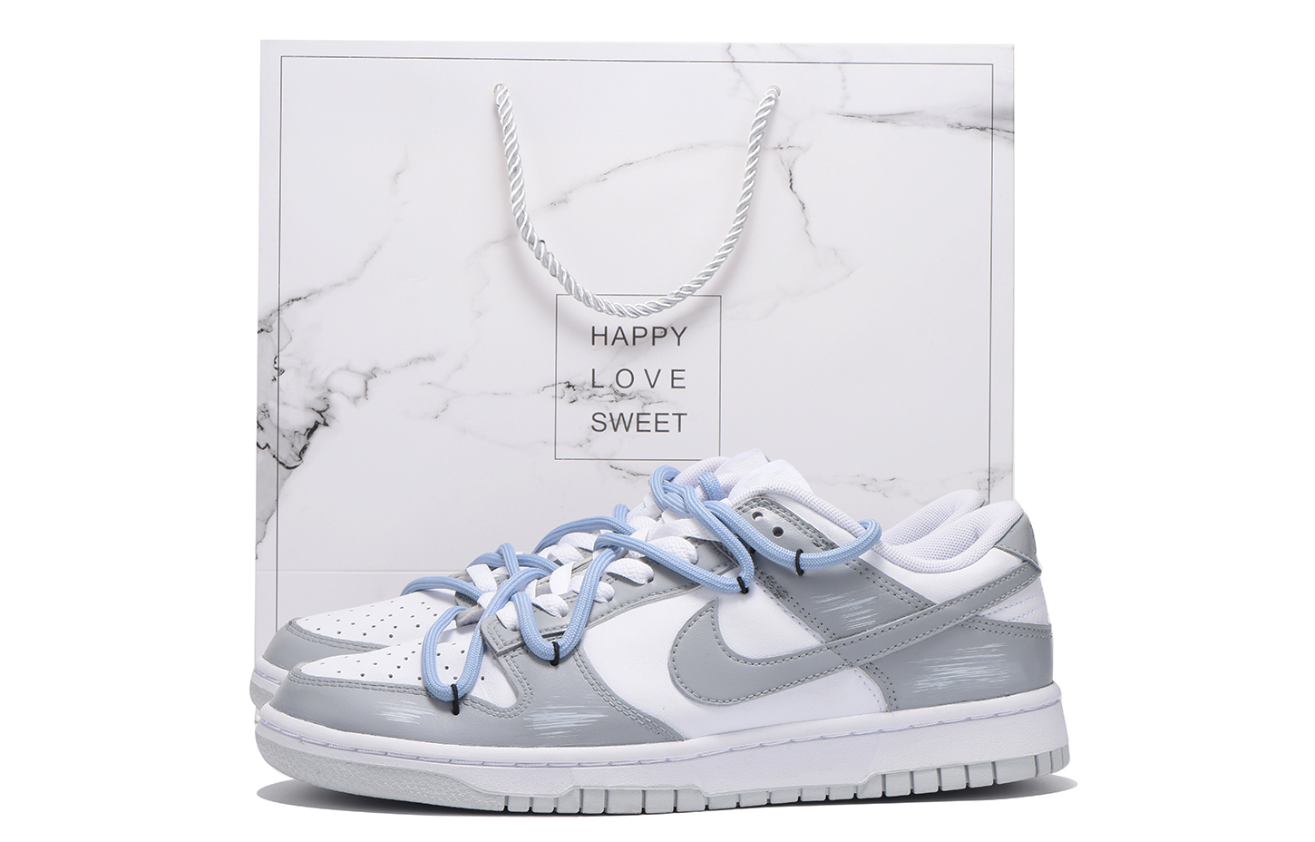 

Кроссовки для скейтбординга Dunk Anti-Slip, износостойкие, мужские, светло-серые Nike, Light Gray