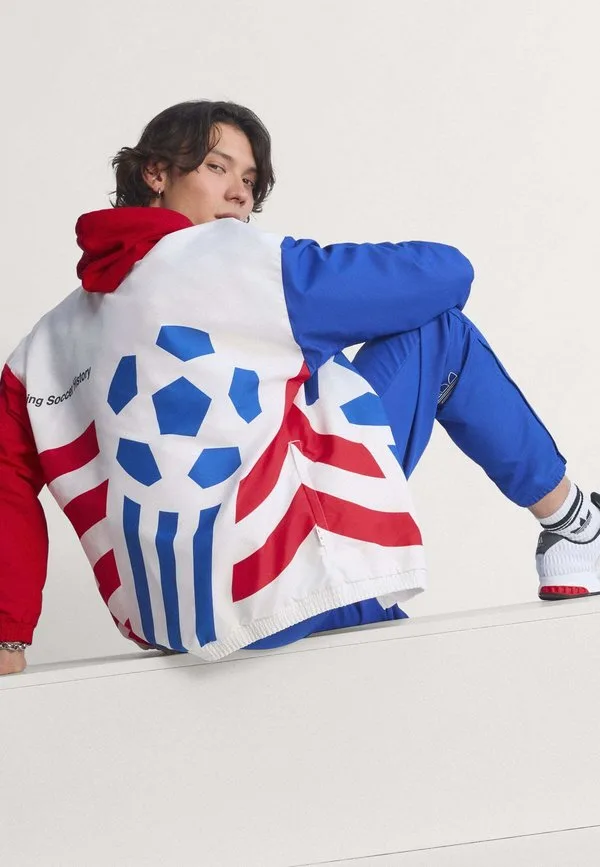 Игровая куртка-бомбер с графическим рисунком Adidas Performance, Cloud White — фото 3