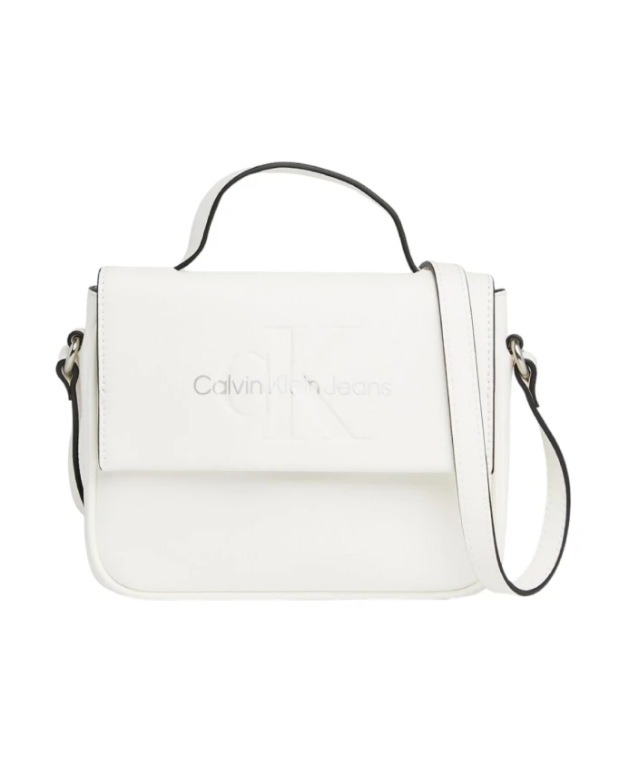 

Скульптурная сумка с клапаном квадратной формы Calvin Klein, белый