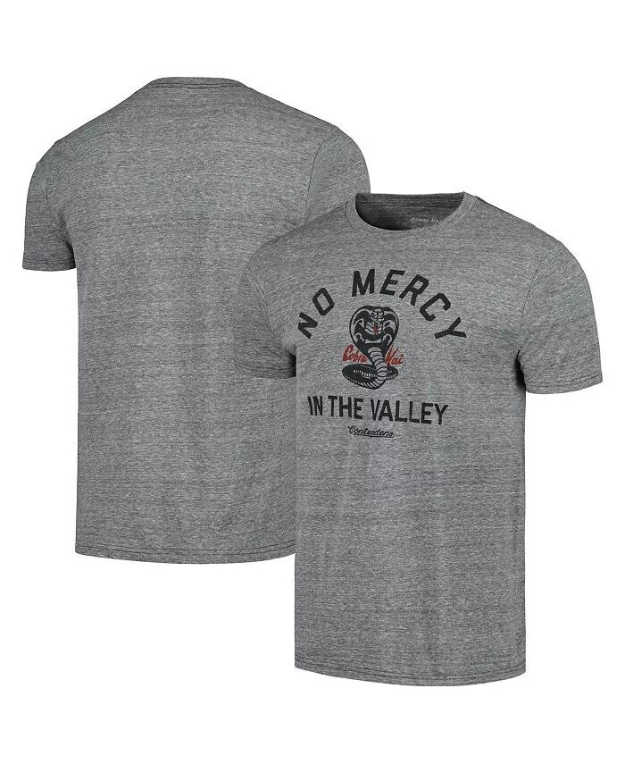 

Мужская футболка Heather Grey Cobra Kai No Mercy In The Valley Contenders Clothing