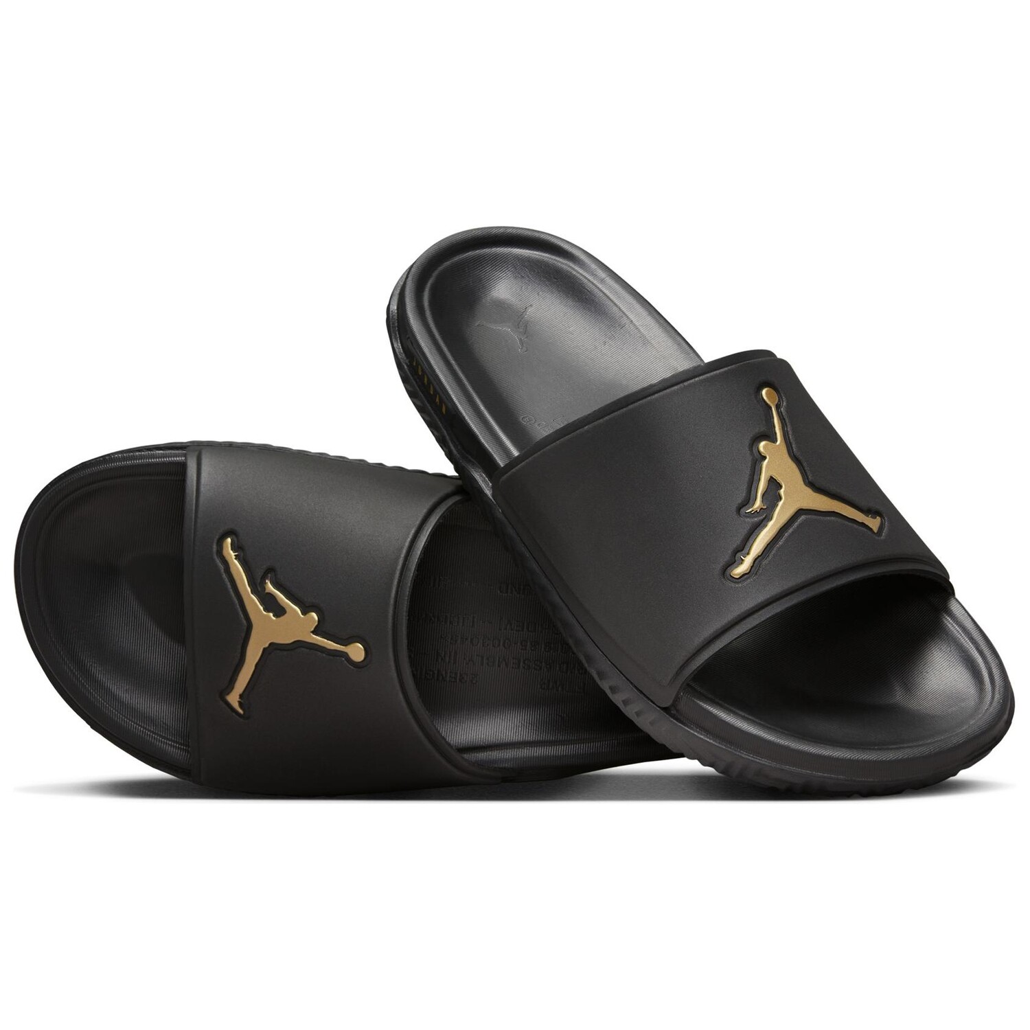Вьетнамки Jumpman Slide мужские черные/золотые Jordan — фото 3