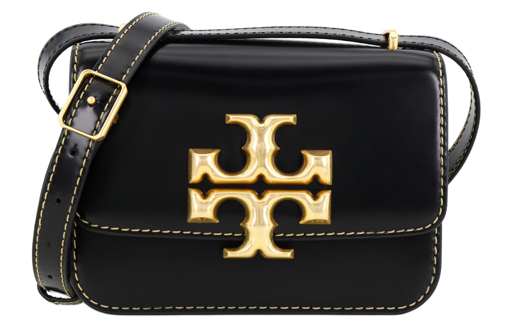 

Элеанор Кожаная Маленькая Квадратная Сумка, Через Плечо, На Плечо Женская Черная TORY BURCH