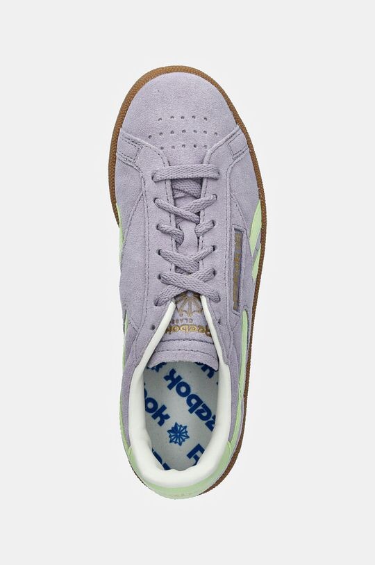 Замшевые кроссовки Club C Grounds, Великобритания Reebok Classic, фиолетовый — фото 4