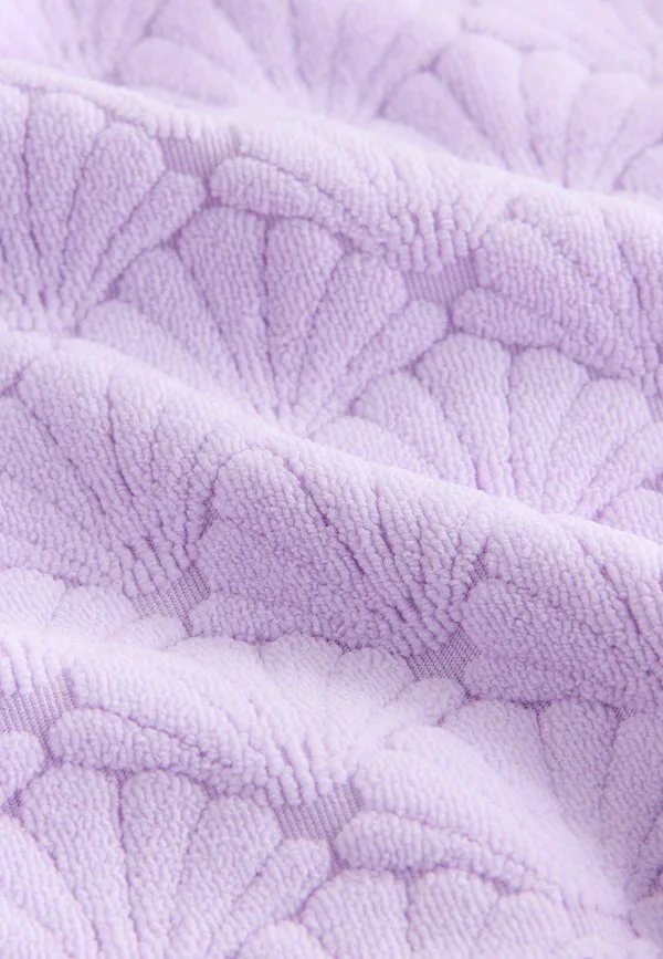 Укороченный топ из махровой ткани стандартного кроя Next, Lilac Purple Shell — фото 2