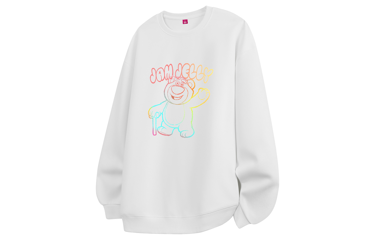 

Свитшоты Unisex Crew Neck Moderate Heavyweight Disney, белый fleece-lined