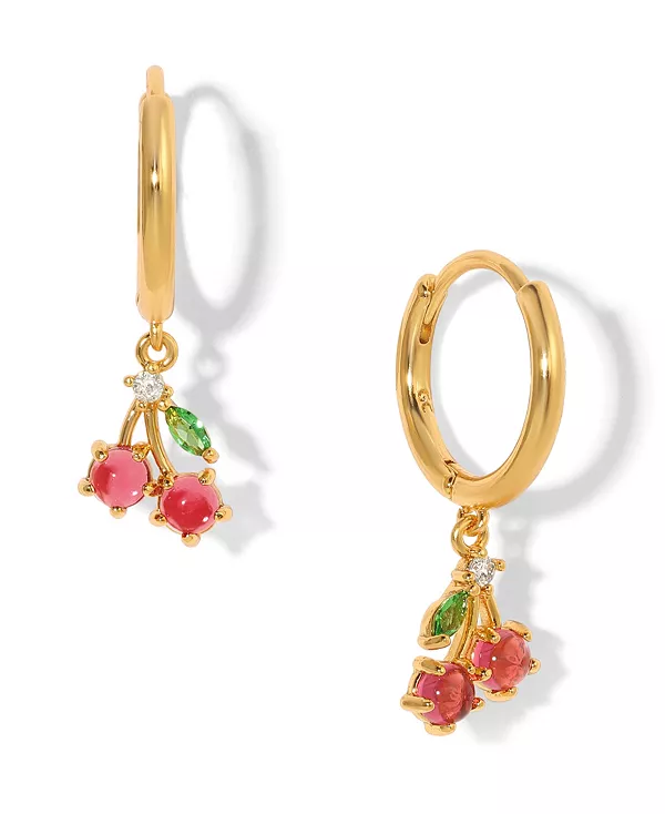 

Серьги-Кольца с вишнями из искусственного кубического циркония Girls Crew, gold