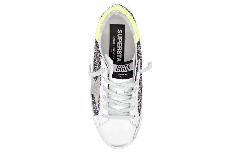 Кроссовки Golden Goose Super-Star Skateboarding Shoes Women's Low-top White Sequins, цвет White sequins — фото 4